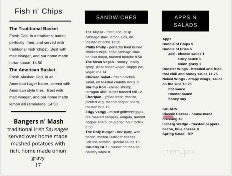 Yankee Chipper - Wyndmoor, PA menu_pic