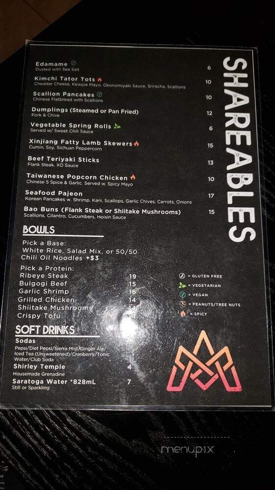 Mosu - Albany, NY menu_pic