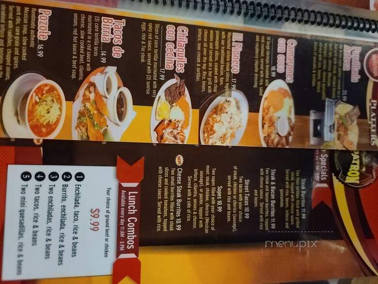 El Patron - Des Moines, IA menu_pic