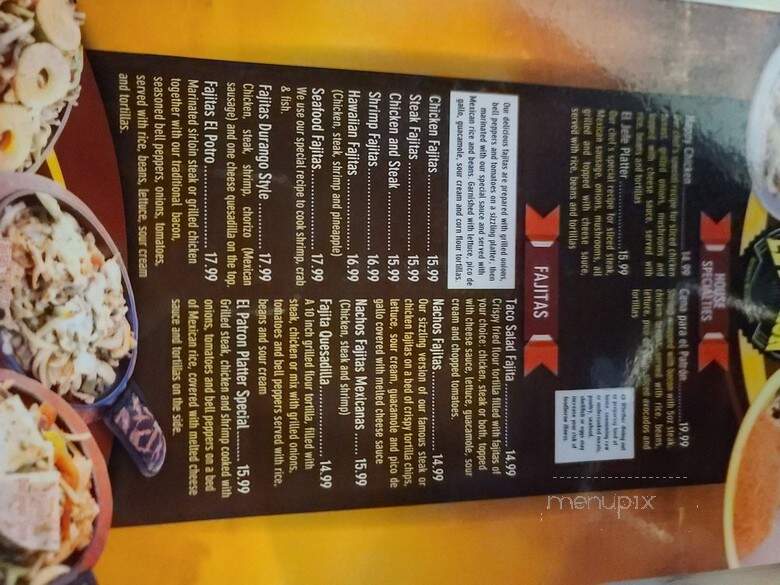 El Patron - Des Moines, IA menu_pic