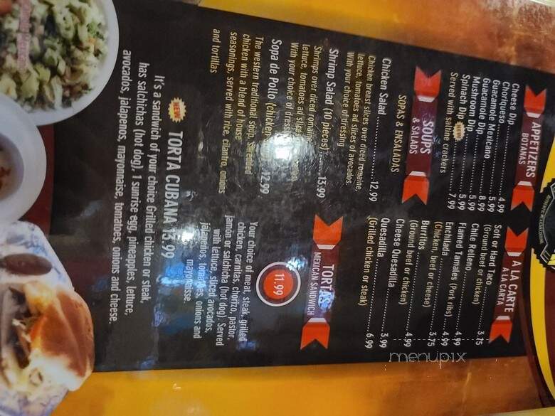 El Patron - Des Moines, IA menu_pic