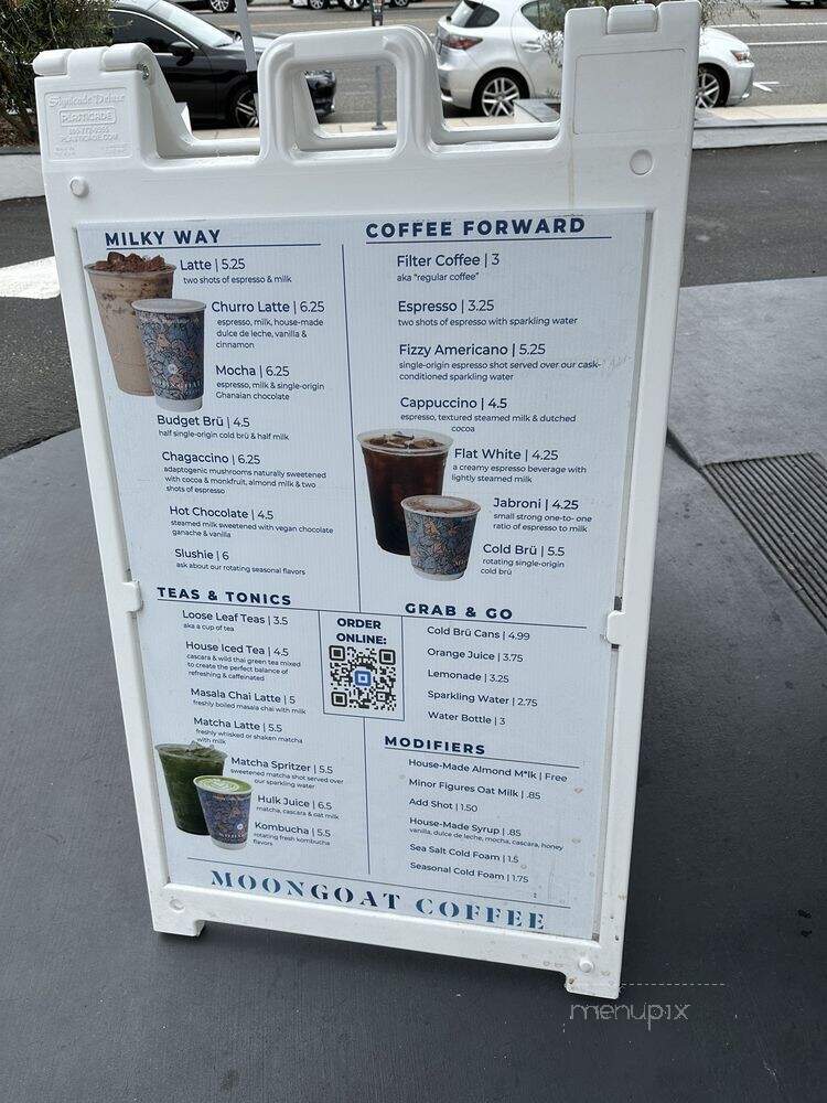 MoonGoat Coffee - Laguna Beach, CA menu_pic