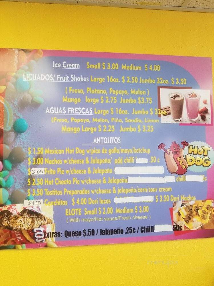 Refresqueria Tropical - Marlin, TX menu_pic