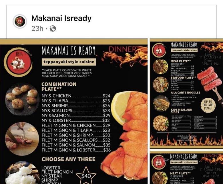Makanai Is Ready - North Hills, CA menu_pic
