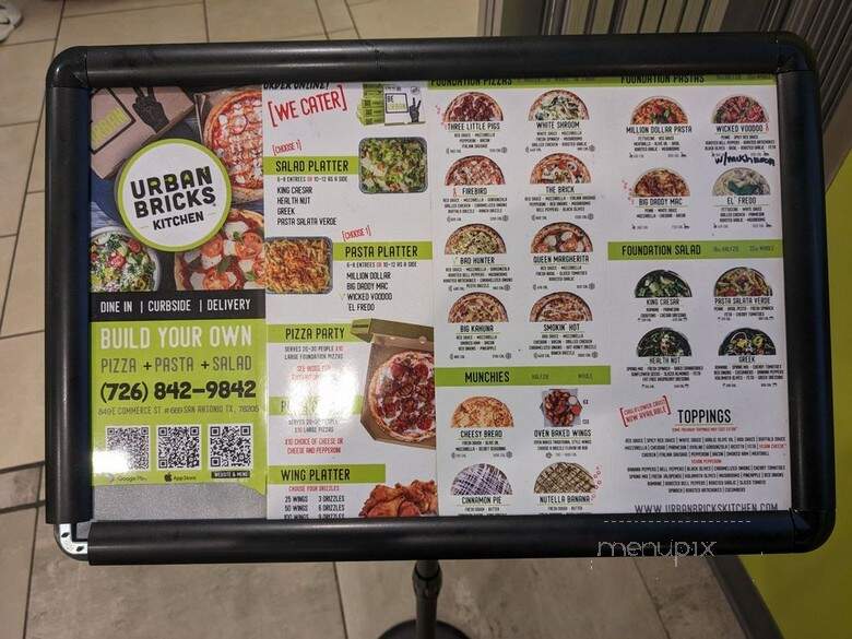 Urban Bricks Kitchen - San Antonio, TX menu_pic