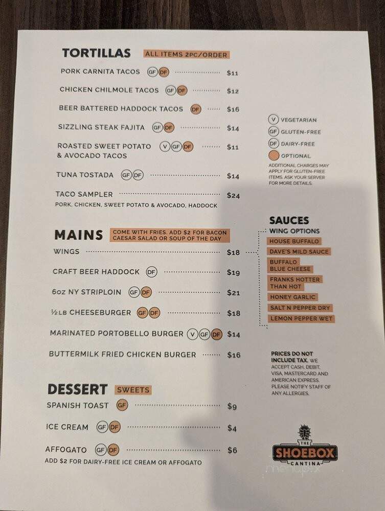 Shoebox Cantina - New Glasgow, NS menu_pic