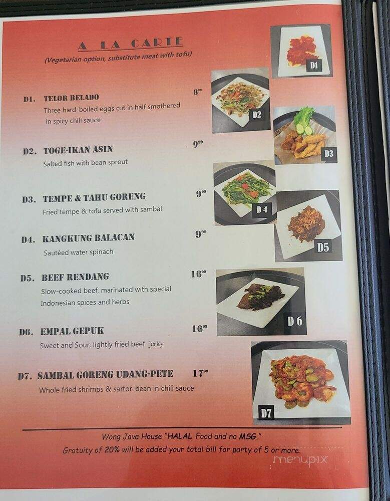 Wayang Authentic Indonesian Cuisine - Alhambra, CA