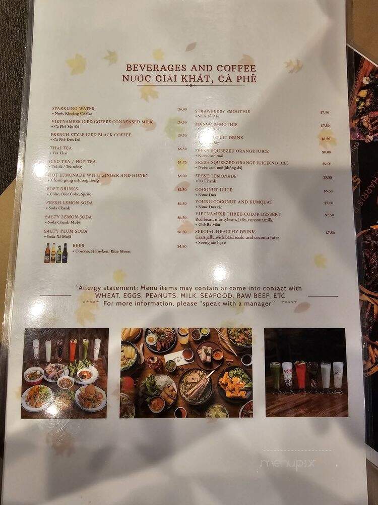 Pho Ha Noi - Palo Alto, CA menu_pic
