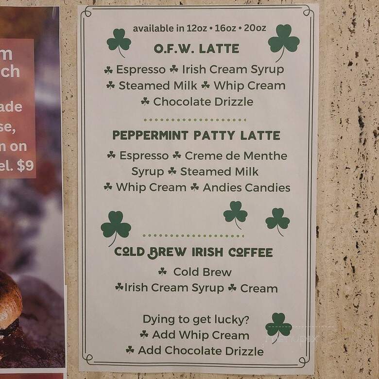 Undergrounds Coffee at Seneca One - Buffalo, NY menu_pic