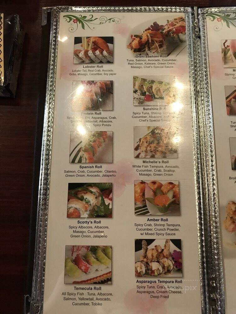 K Sushi Bar & Grill - Temecula, CA menu_pic