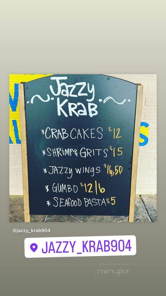 Jazzy Krab - Jacksonville, FL menu_pic