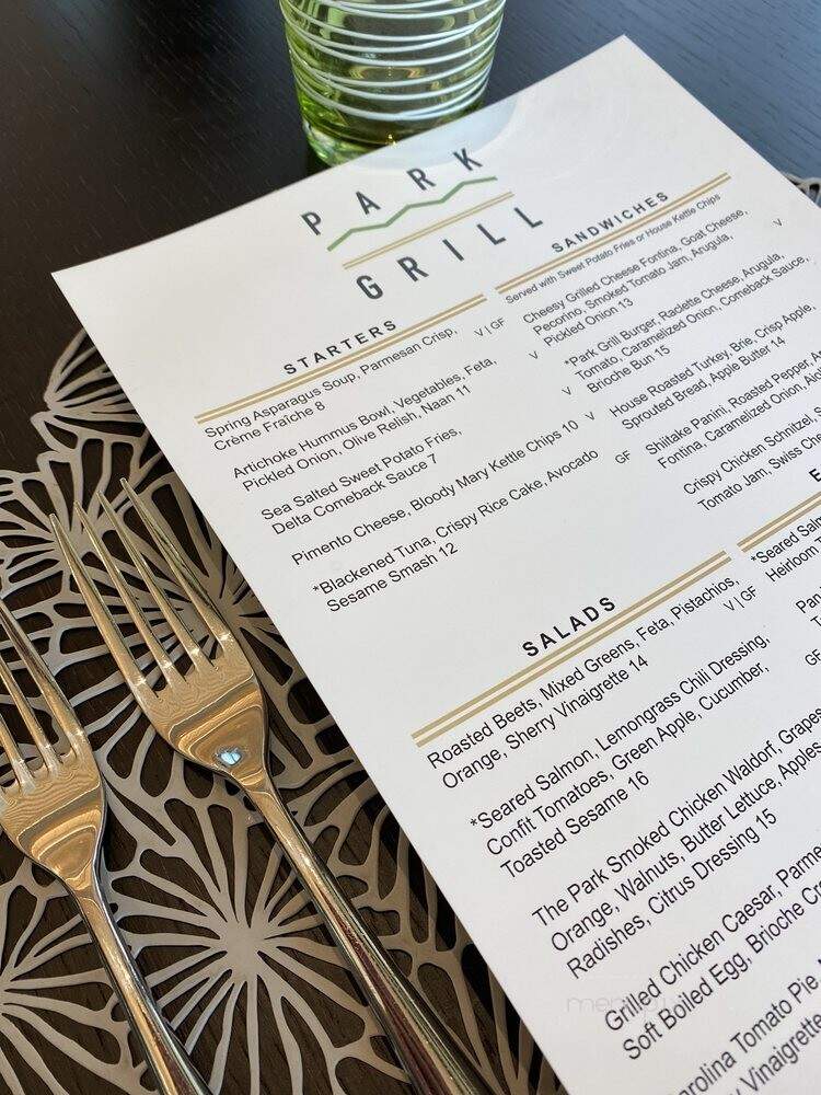 Park Grill - Little Rock, AR menu_pic