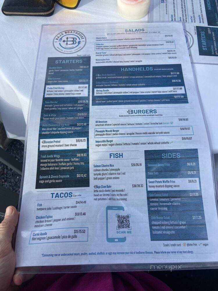 Baja Boathouse - Patchogue, NY menu_pic