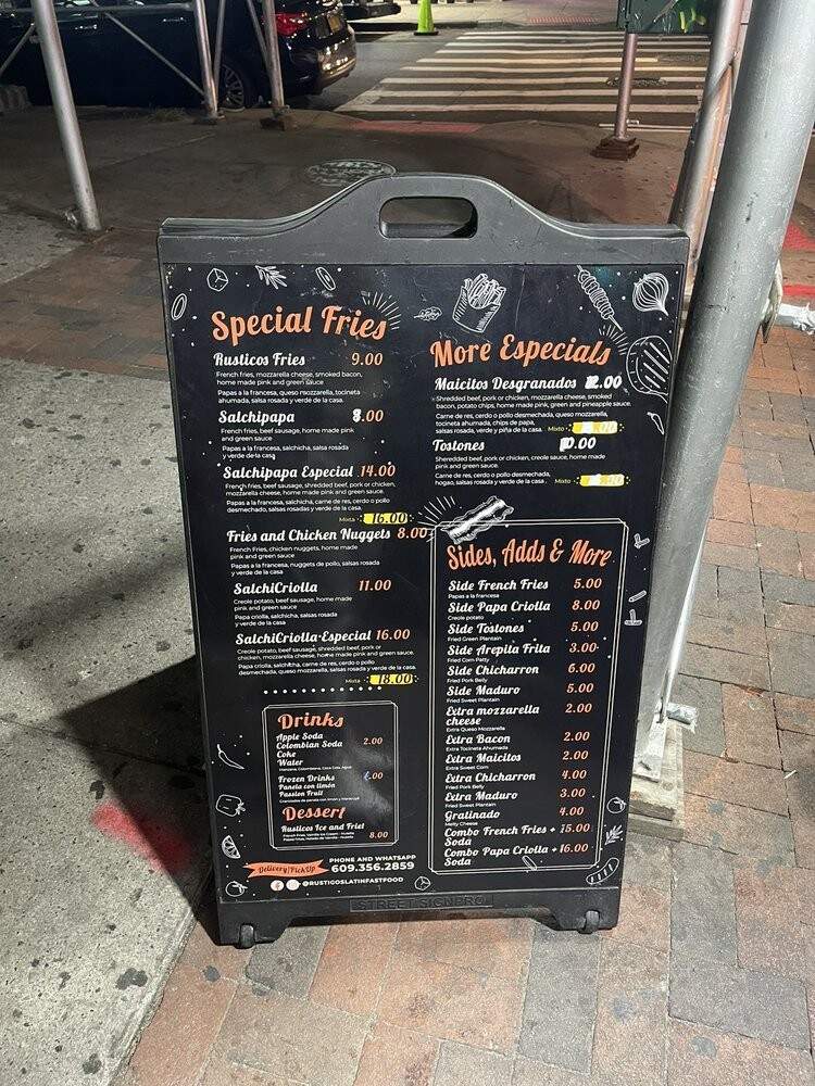 Rusticos - Jackson Heights, NY menu_pic