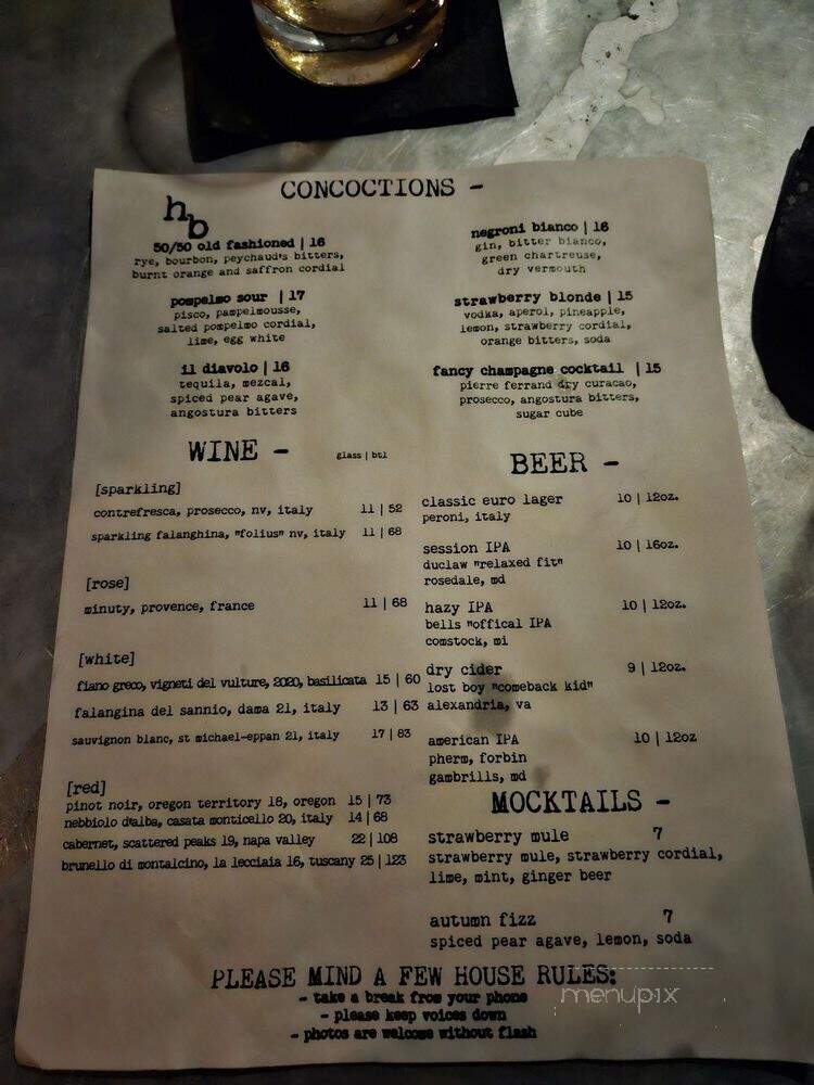 Harold Black - Annapolis, MD menu_pic