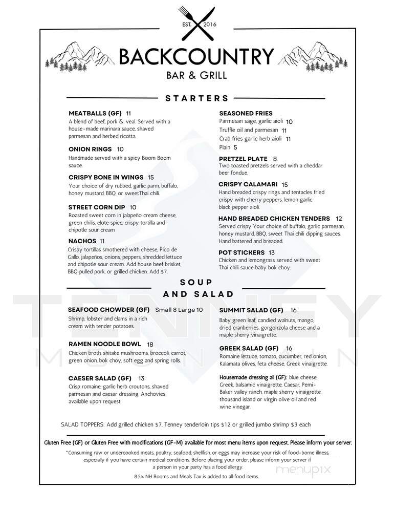 Back Country Bar and Grill - Plymouth, NH