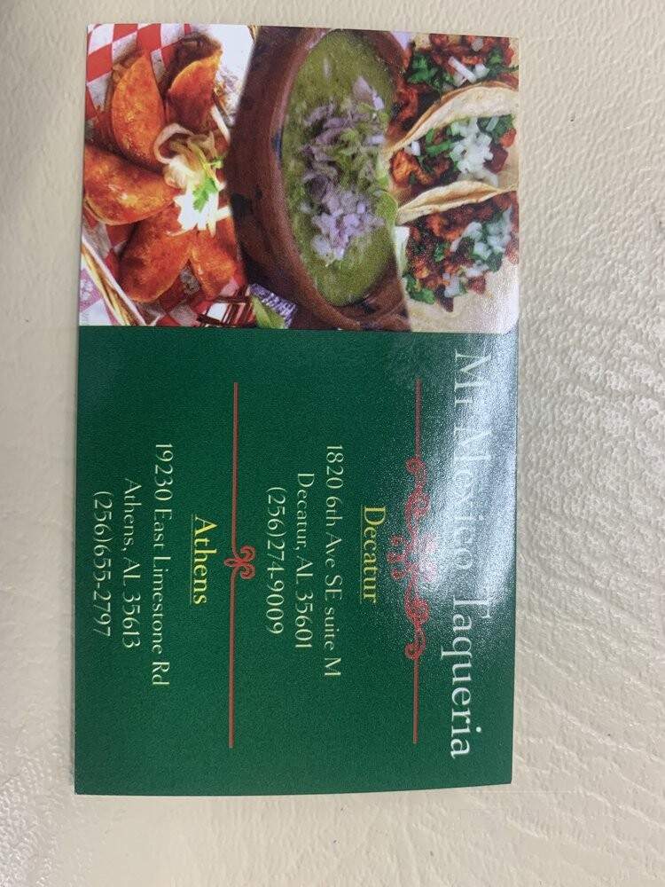Mi Mexico - Decatur, AL menu_pic