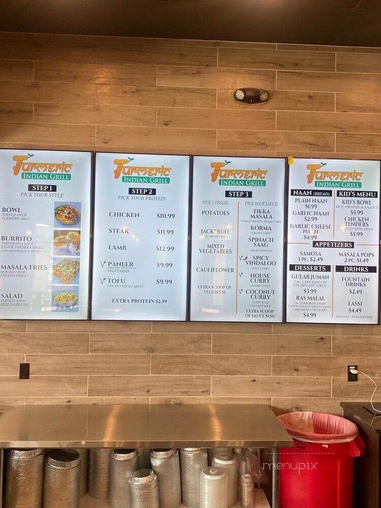 Turmeric Indian Grill - Midvale, UT menu_pic