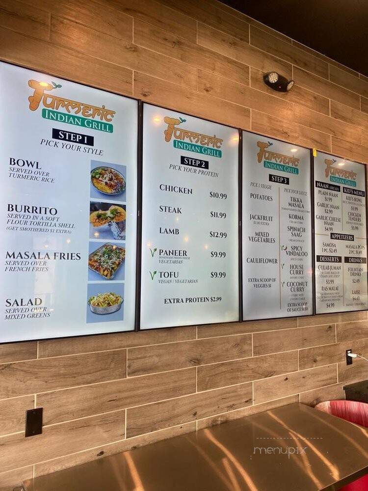 Turmeric Indian Grill - Midvale, UT menu_pic