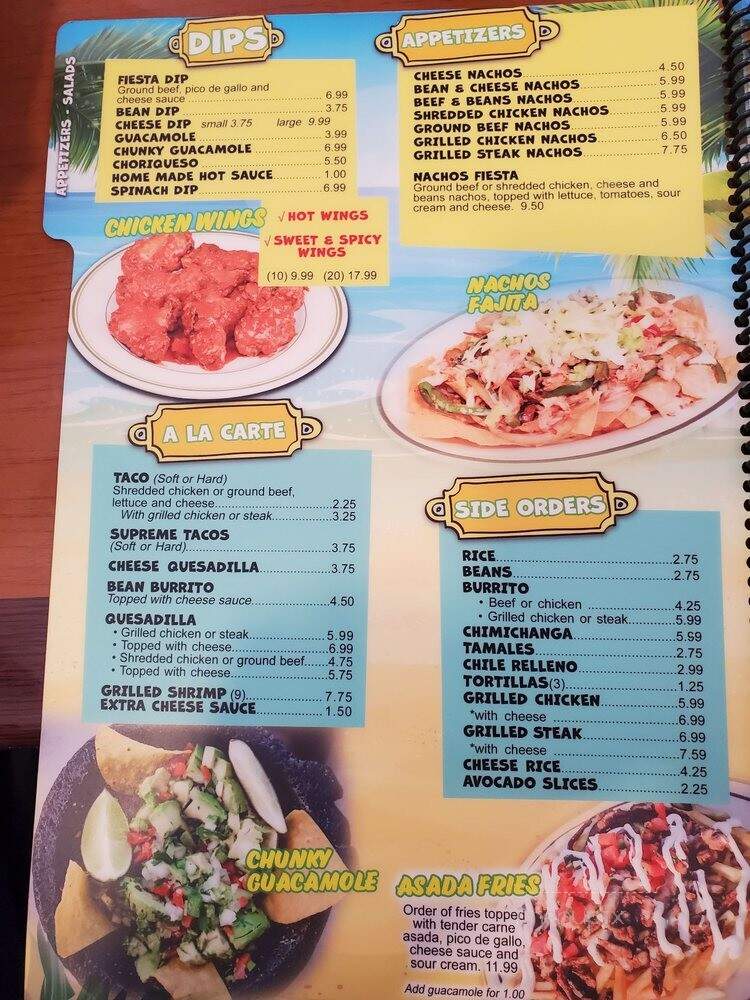 Fiesta Acapulco - Sturgis, KY menu_pic