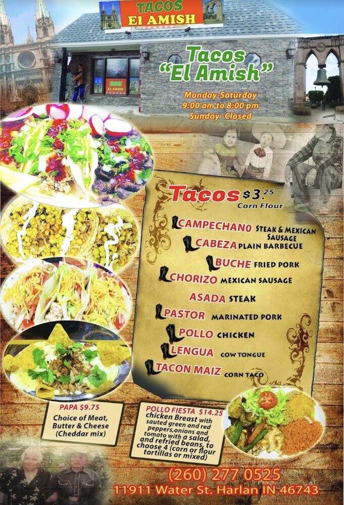 Tacos El Amish - Harlan, IN menu_pic