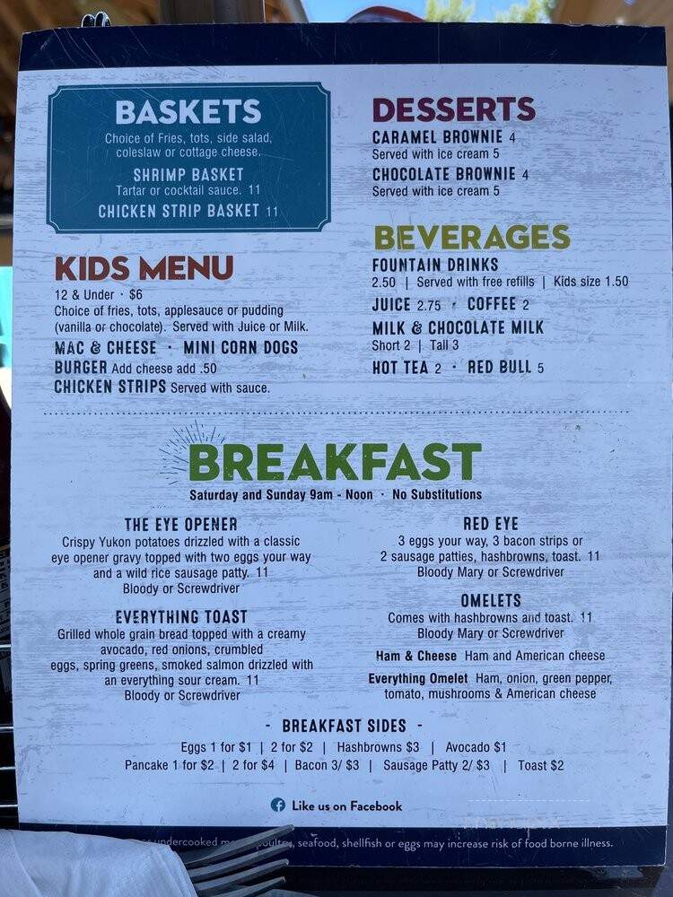 The Anchor - Madison Lake, MN menu_pic