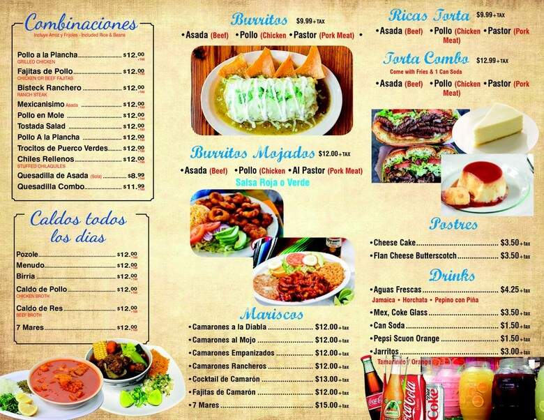 The Agave - Huntington Park, CA menu_pic