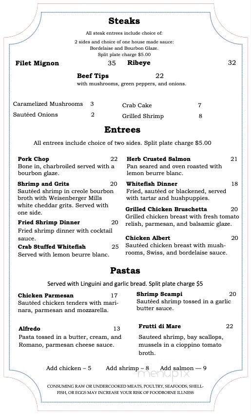 Mulligans Restaurant - Bronston, KY menu_pic