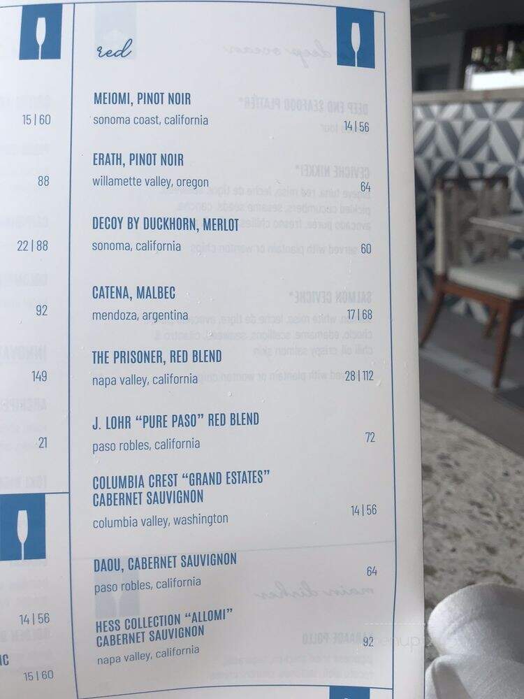 The Deep End - Clearwater, FL menu_pic