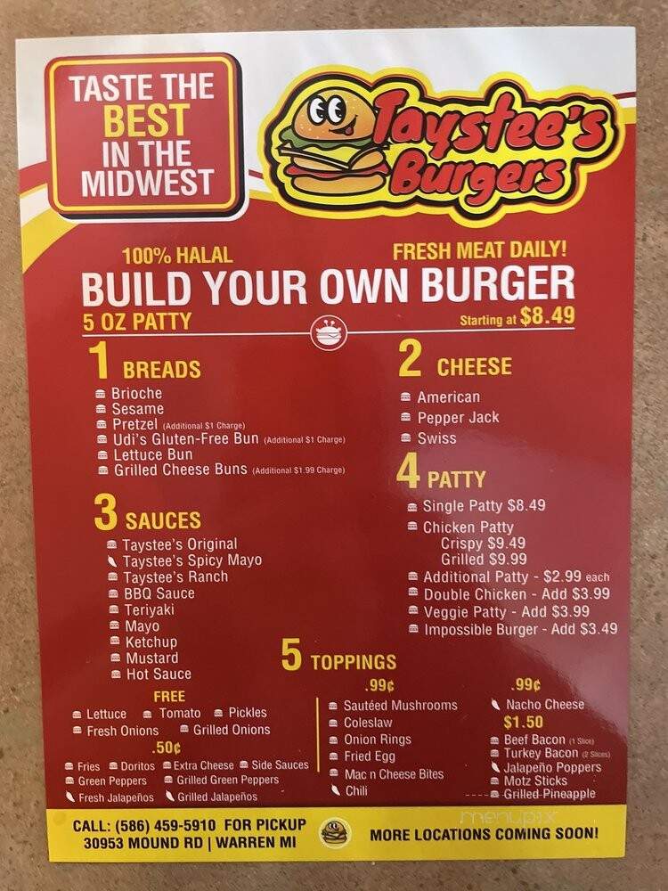 Taystee's Burgers - Warren, MI