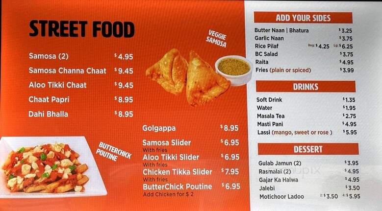 Butterchick - Scarborough, ON menu_pic
