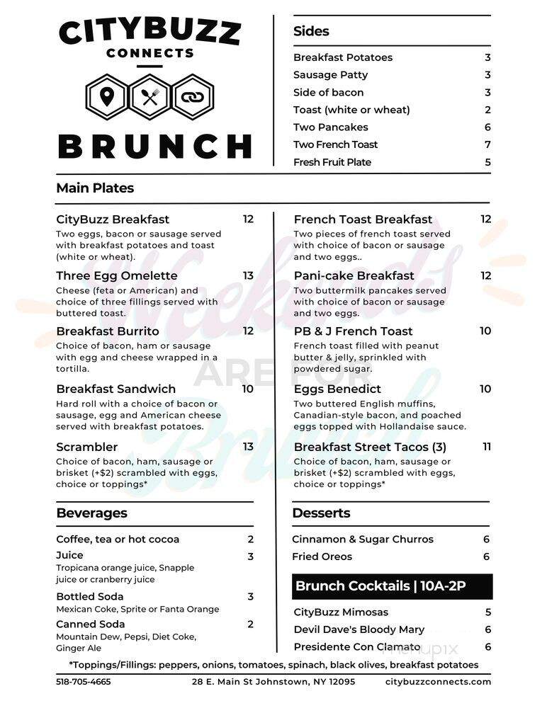 Citybuzz - Johnstown, NY menu_pic