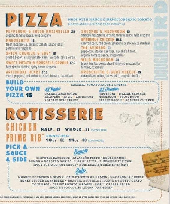 Doughbird - Tucson, AZ menu_pic