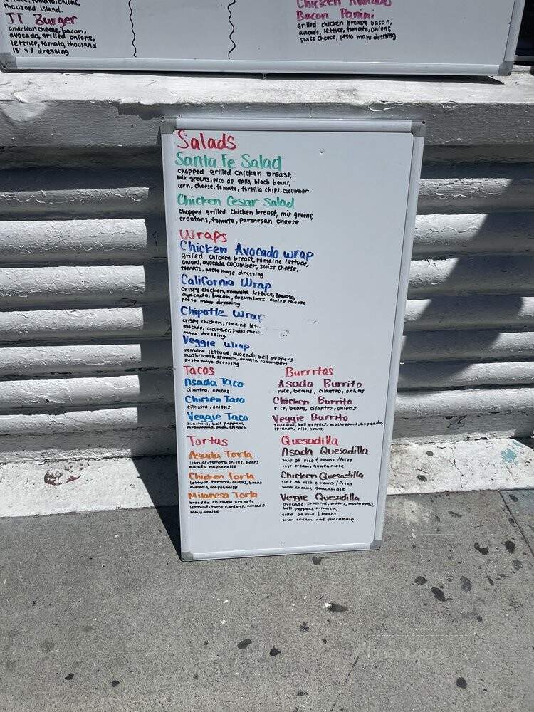 JT Restaurant - Los Angeles, CA menu_pic