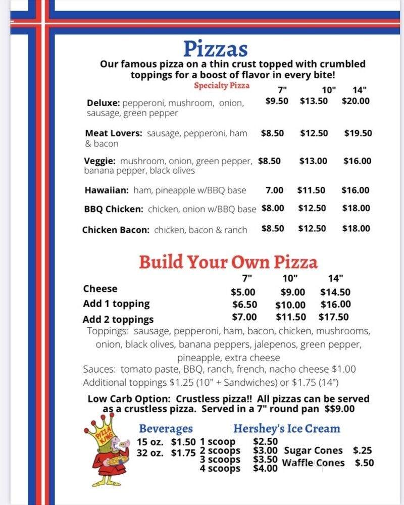 Rossville Pizza King - Rossville, IN menu_pic