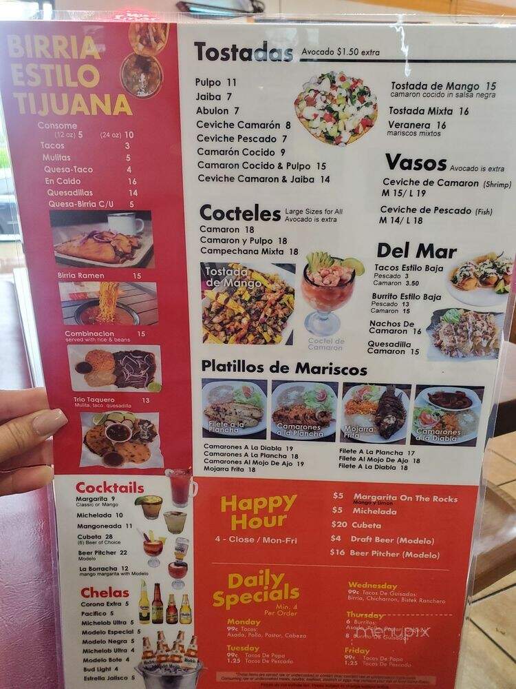 Taquero Mucho - Paramount, CA menu_pic