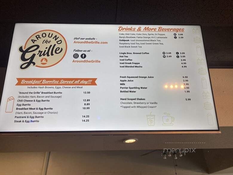 Around the Grille - La Verne, CA menu_pic