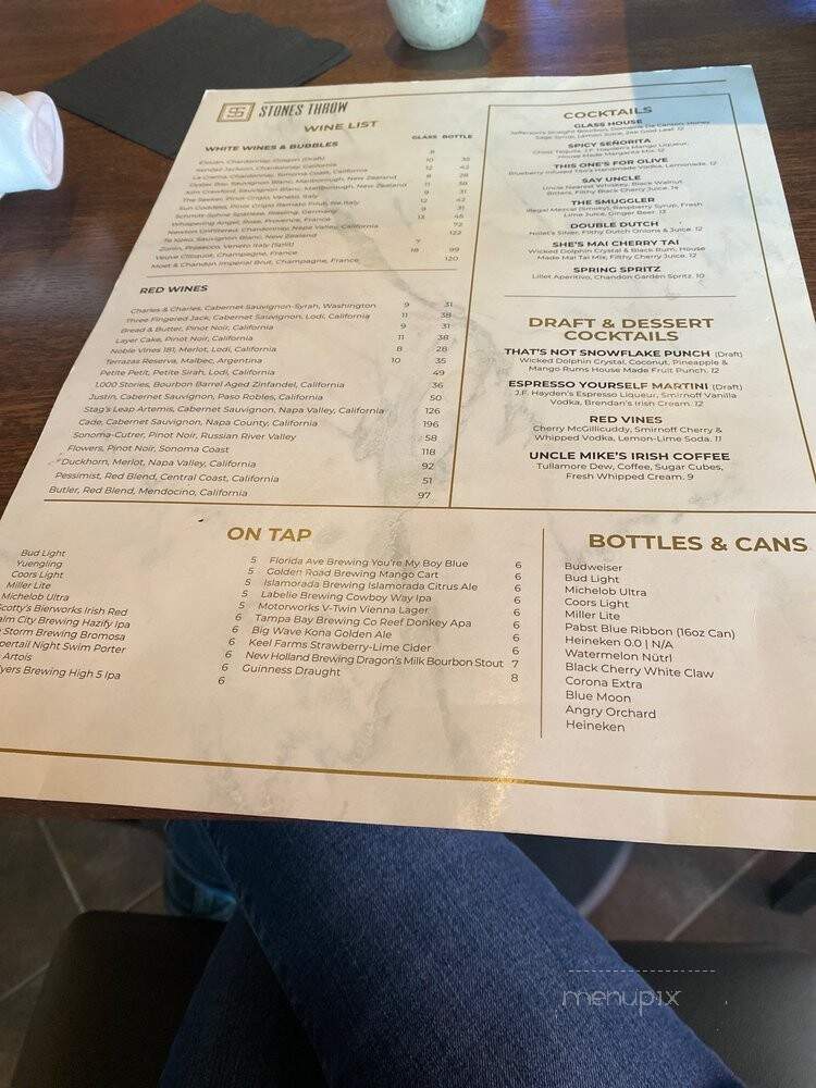 Stones Throw - Cape Coral, FL menu_pic