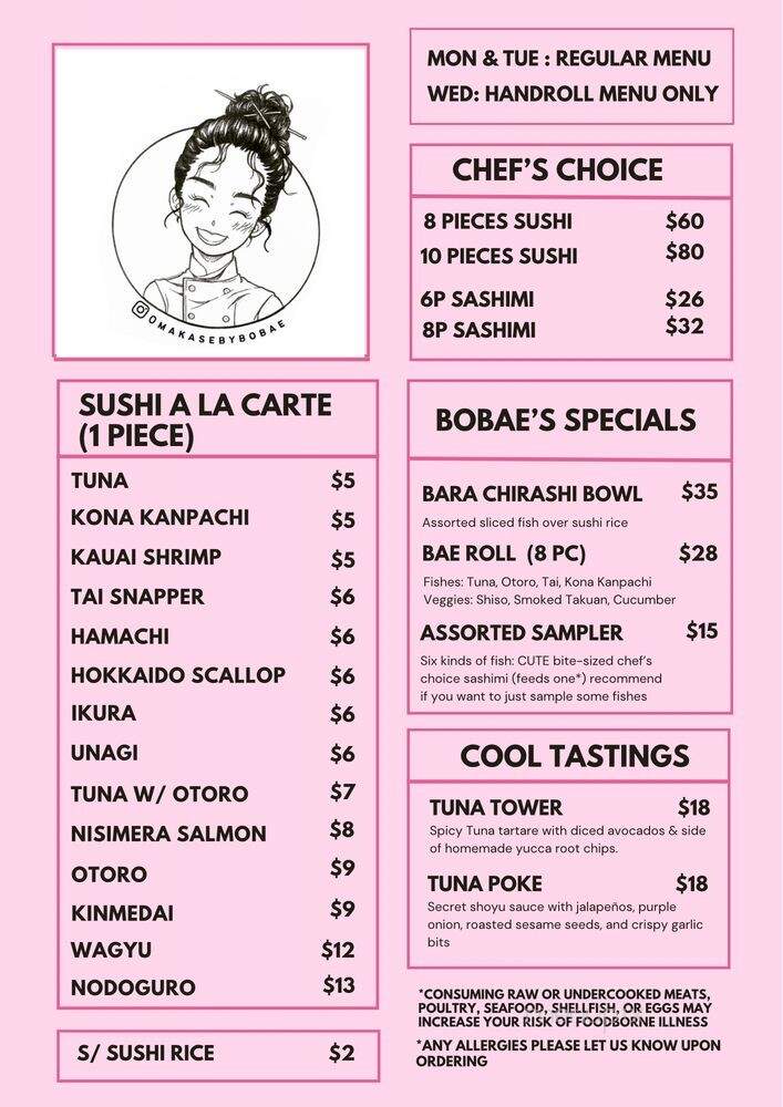 Omakase by Bobae - Honolulu, HI