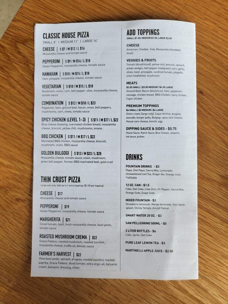 Koreatown Pizza Company - Buena Park, CA menu_pic