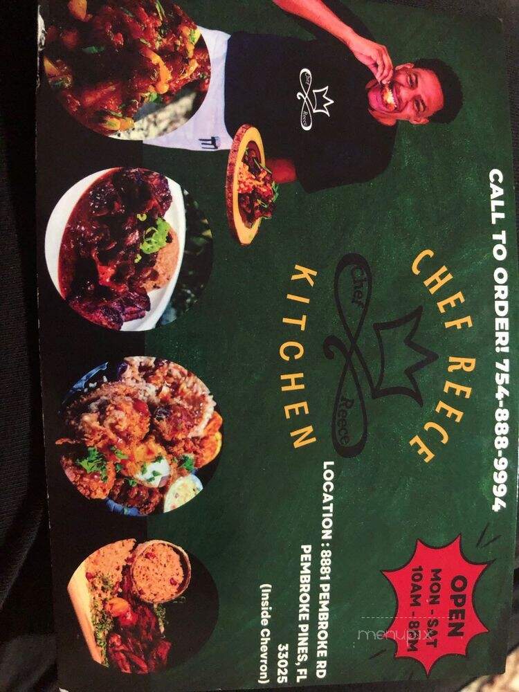 Chef Reece Kitchen - Pembroke Pines, FL menu_pic
