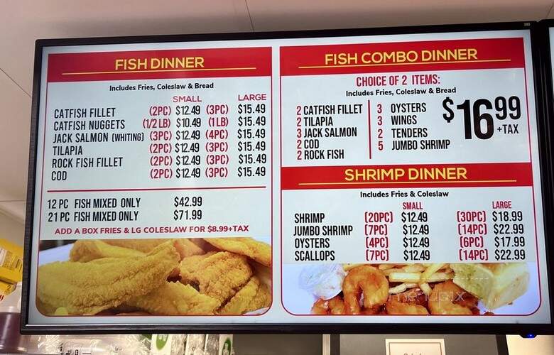 Captain Sam's Fish & Chicken - Spring Valley, CA menu_pic