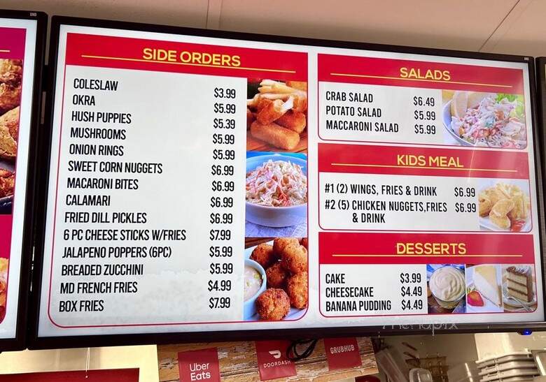 Captain Sam's Fish & Chicken - Spring Valley, CA menu_pic