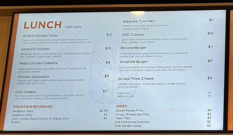 Olive Grove Cafe - Irvine, CA menu_pic
