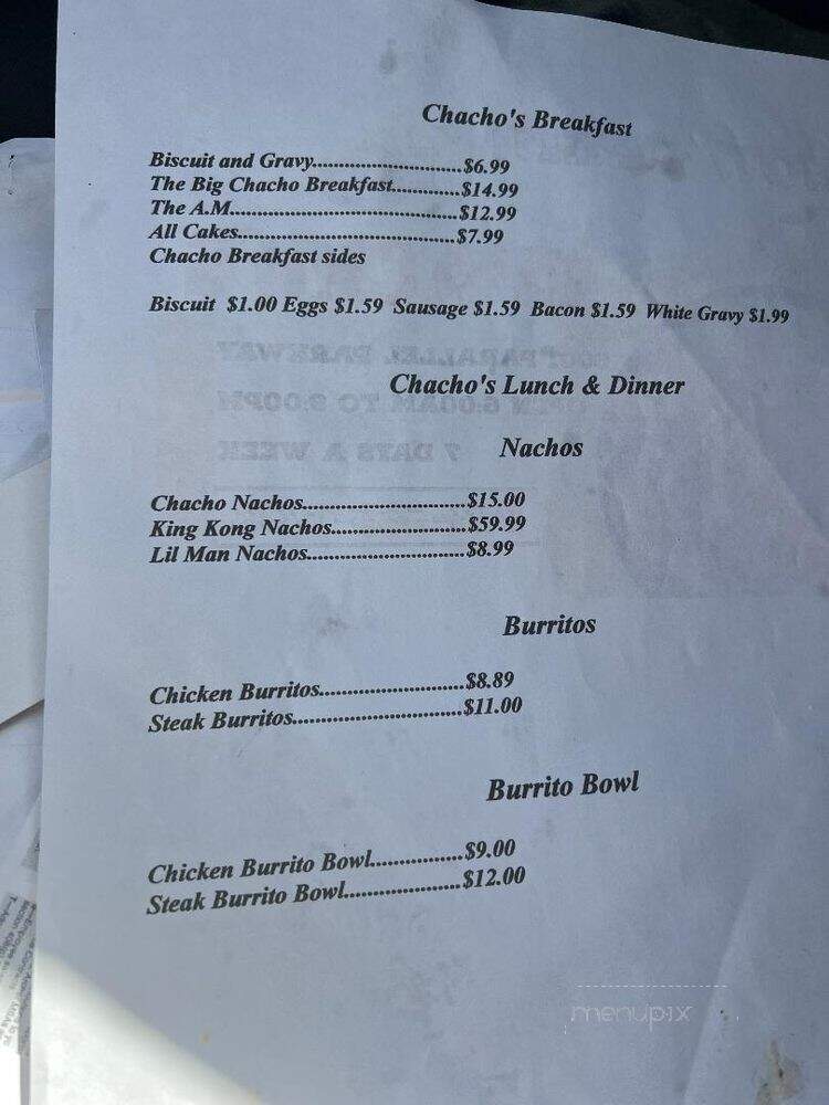 KC Chachos - KANSAS CITY, KS menu_pic