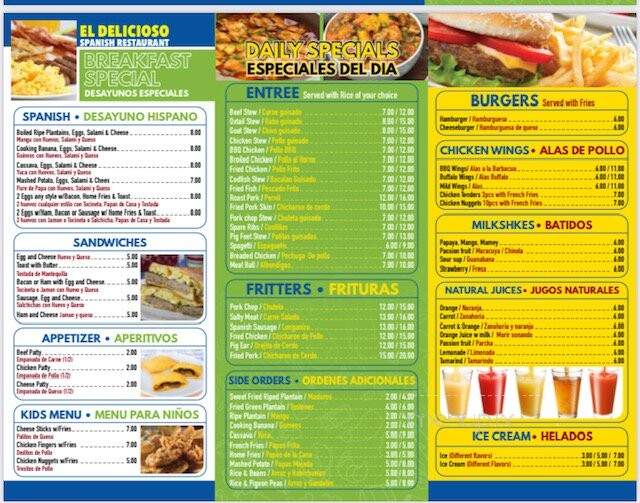 El Delicioso - Philadelphia, PA menu_pic