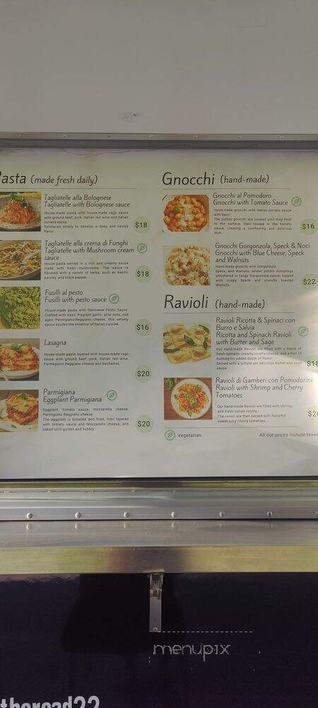 Italia on the road - Long Beach, CA menu_pic