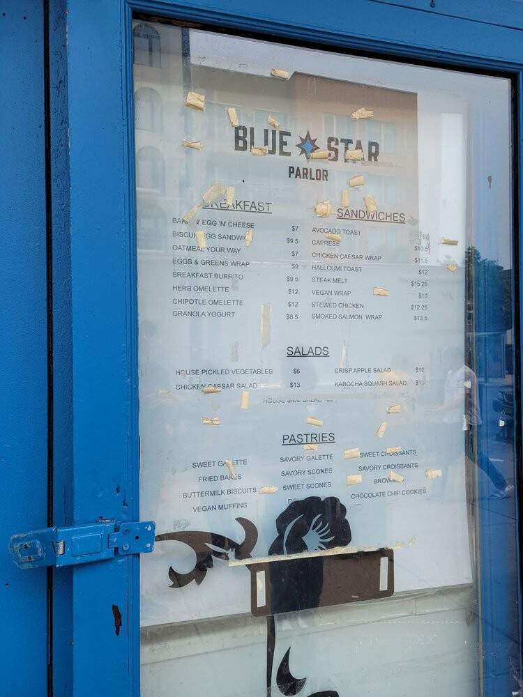Blue Star Parlor - Brooklyn, NY menu_pic