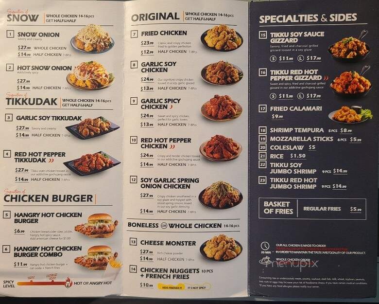 Seoul Chicken - Grand Prairie, TX menu_pic