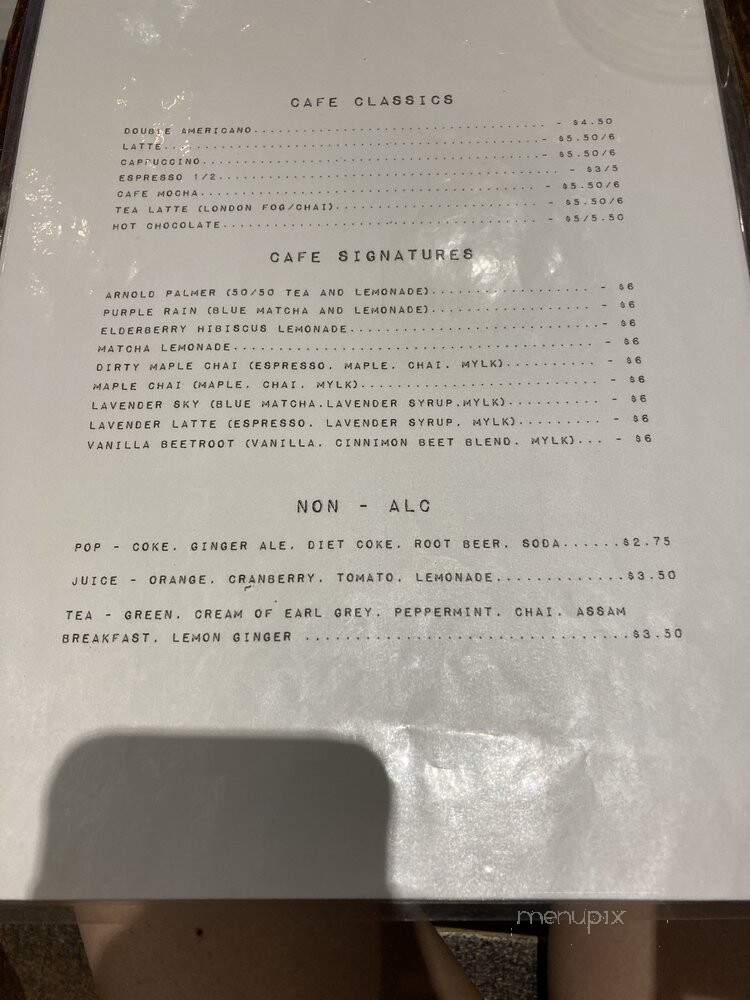 Revelstoke Cafe - Toronto, ON menu_pic